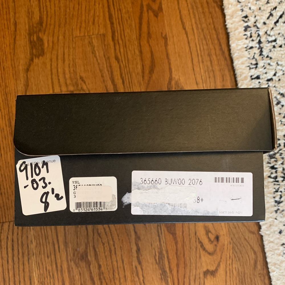 Saint Laurent Wool Herringbone Slip-on Sneakers - Picture 6 of 6